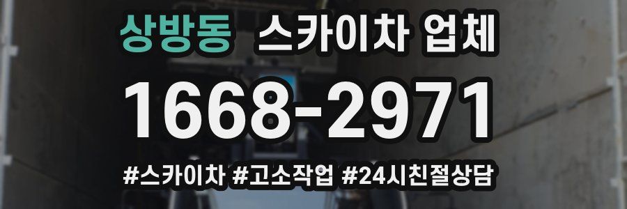 상방동 스카이차 업체