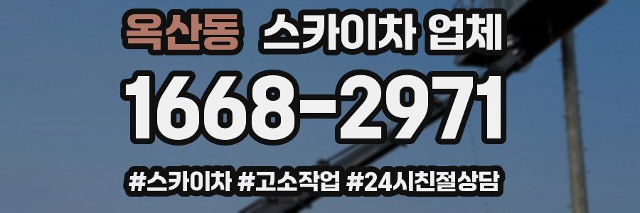 옥산동 스카이차 업체