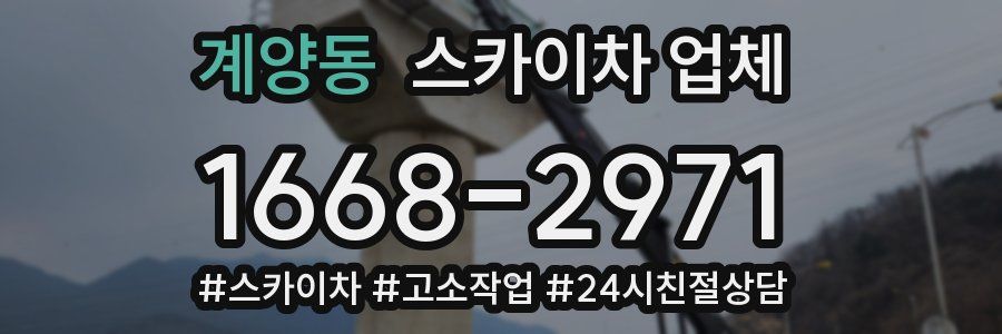 계양동 스카이차 업체