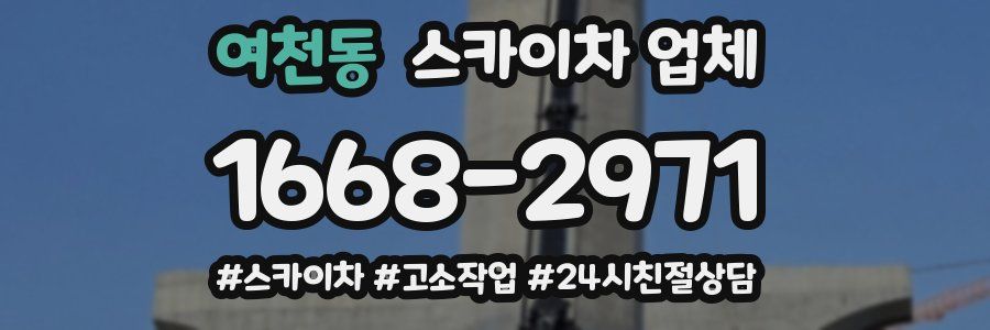 여천동 스카이차 업체