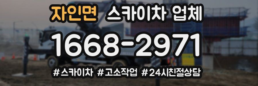 자인면 스카이차 업체