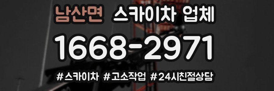 남산면 스카이차 업체