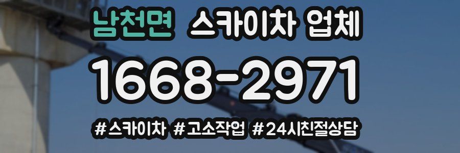 남천면 스카이차 업체