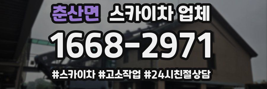 춘산면 스카이차 업체