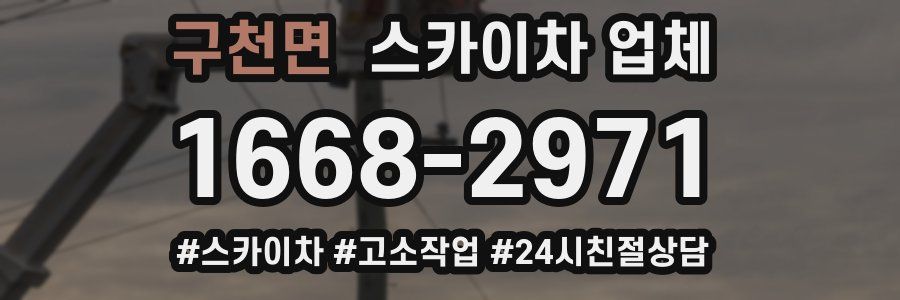 구천면 스카이차 업체