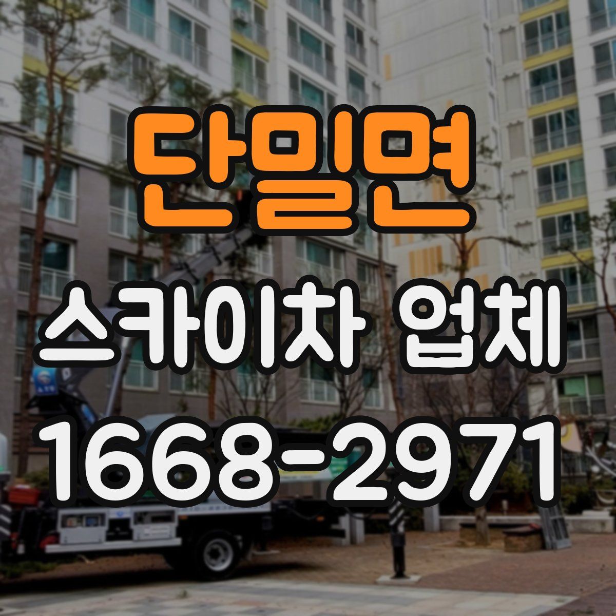 단밀면 스카이차 업체