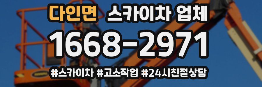 다인면 스카이차 업체