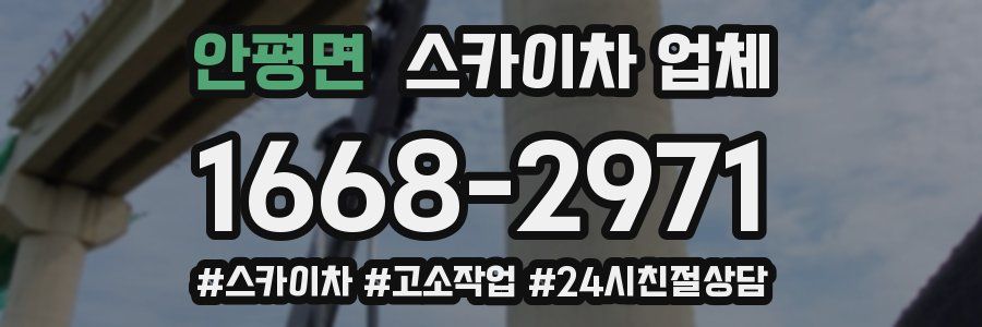 안평면 스카이차 업체