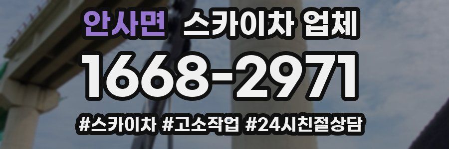 안사면 스카이차 업체