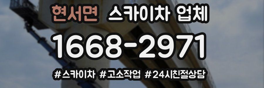 현서면 스카이차 업체