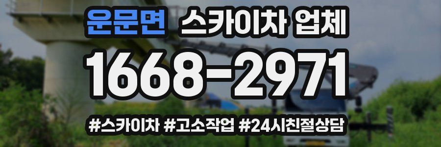 운문면 스카이차 업체