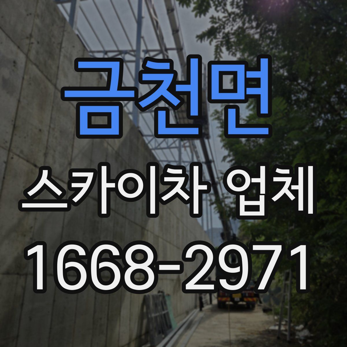 금천면 스카이차 업체