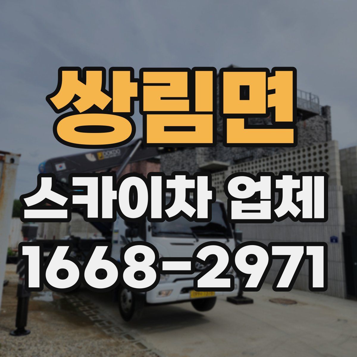 쌍림면 스카이차 업체