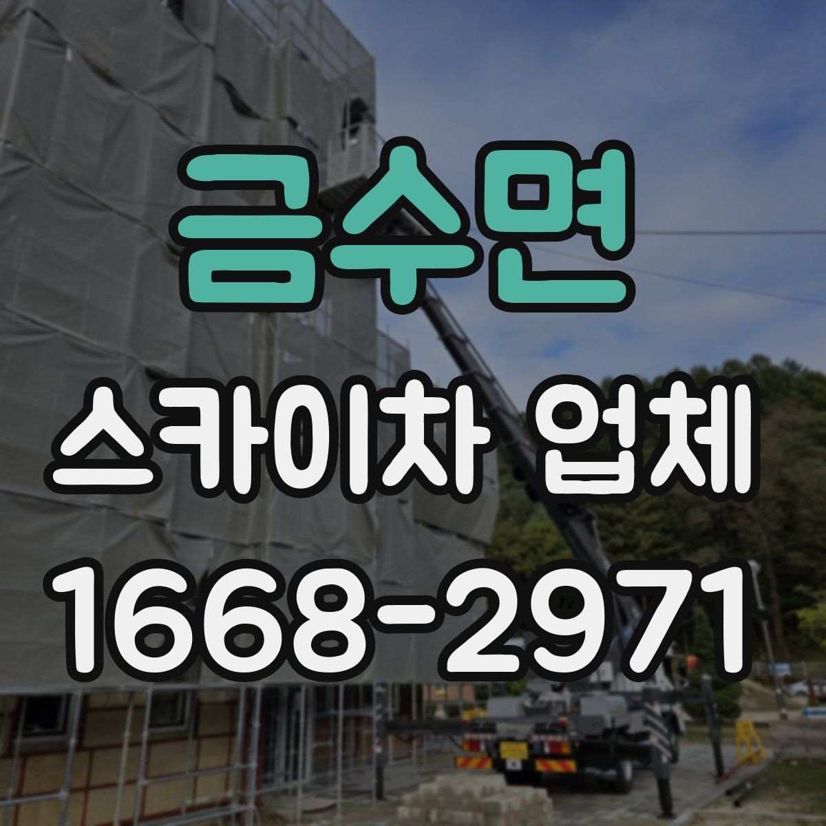 금수면 스카이차 업체