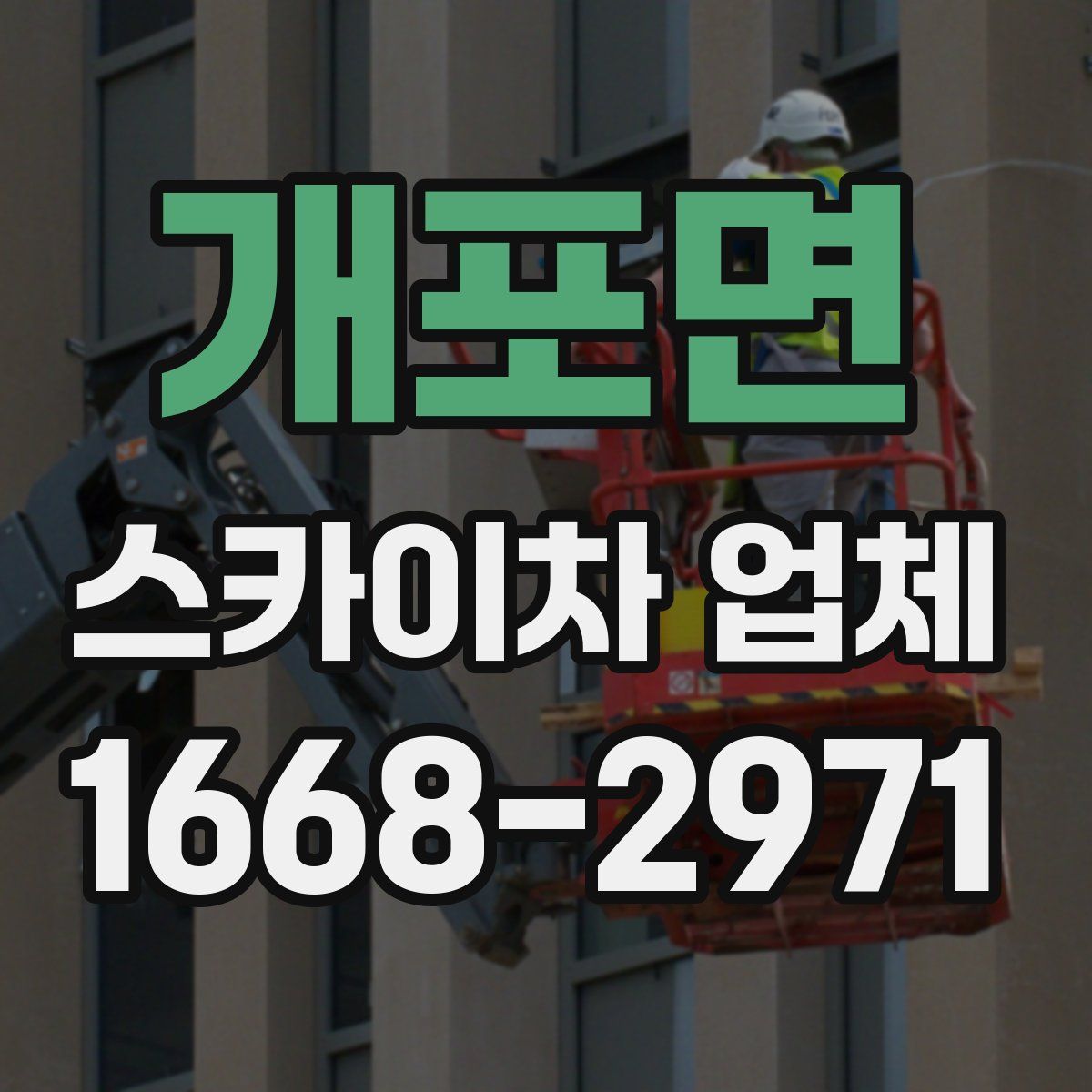 개포면 스카이차 업체