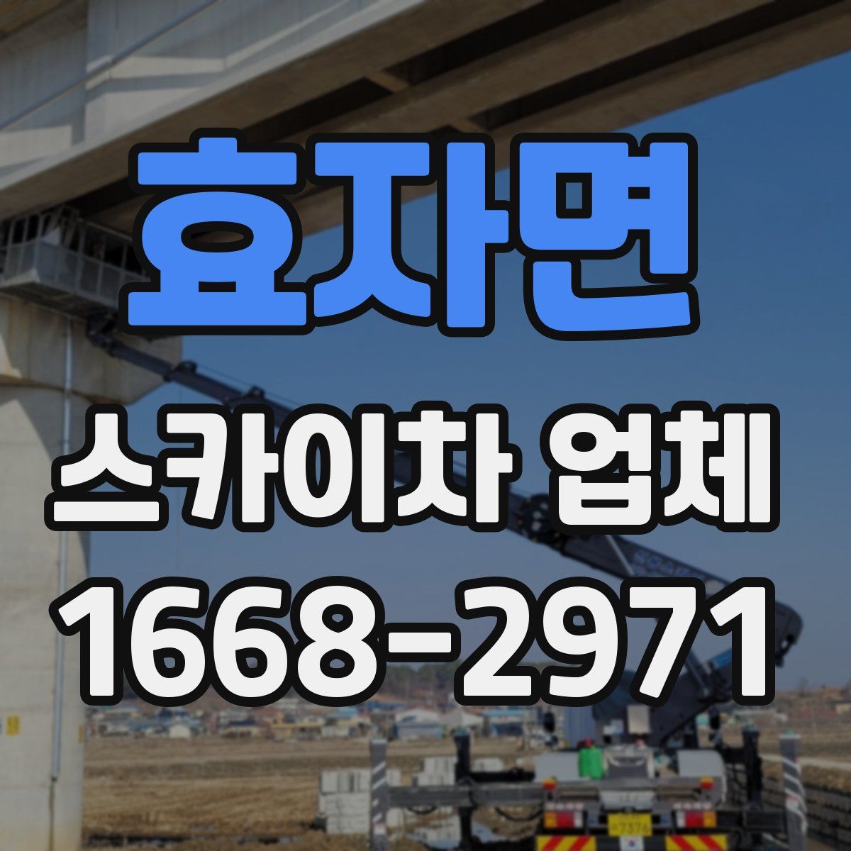 효자면 스카이차 업체