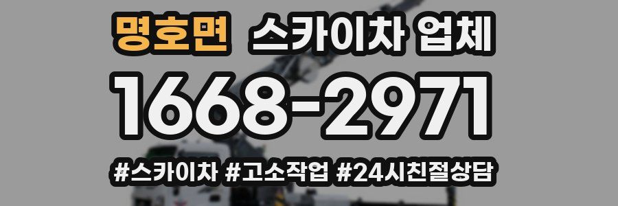 명호면 스카이차 업체