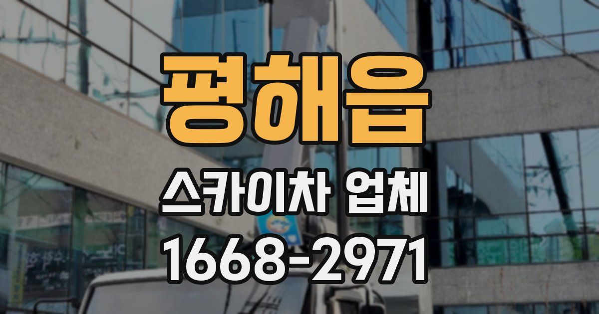 평해읍 스카이차 업체