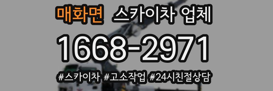 매화면 스카이차 업체