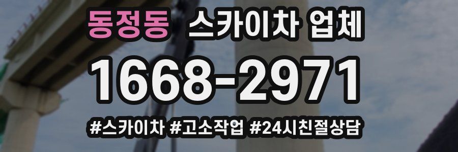 동정동 스카이차 업체