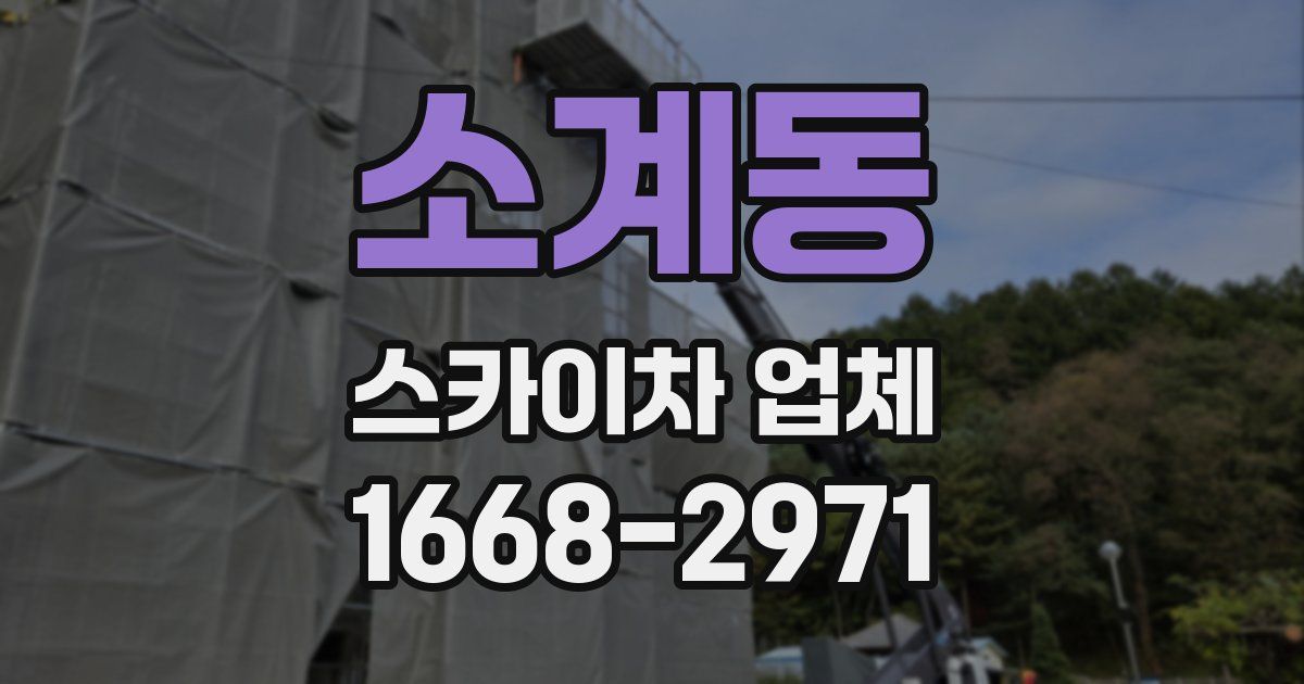 소계동 스카이차 업체