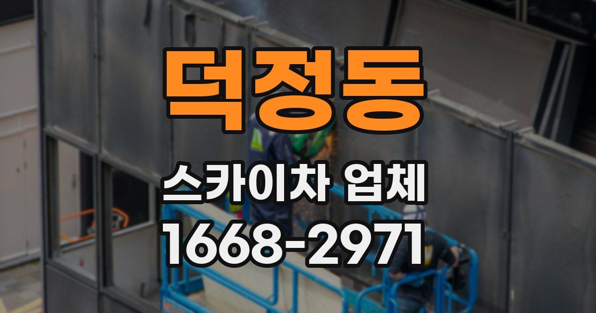덕정동 스카이차 업체