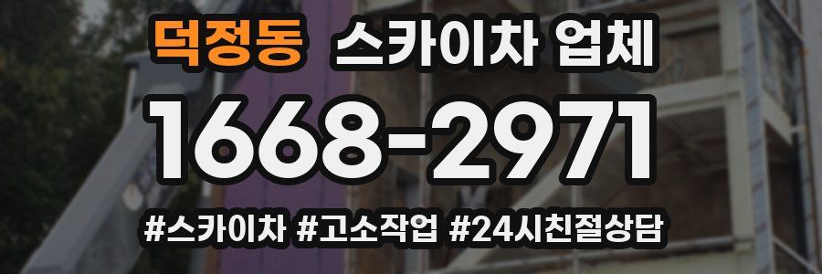 덕정동 스카이차 업체