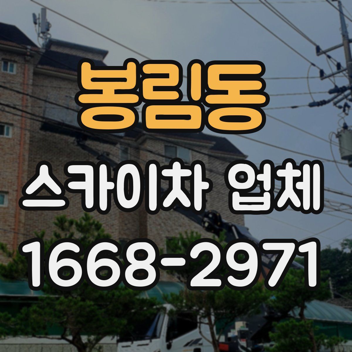 봉림동 스카이차 업체