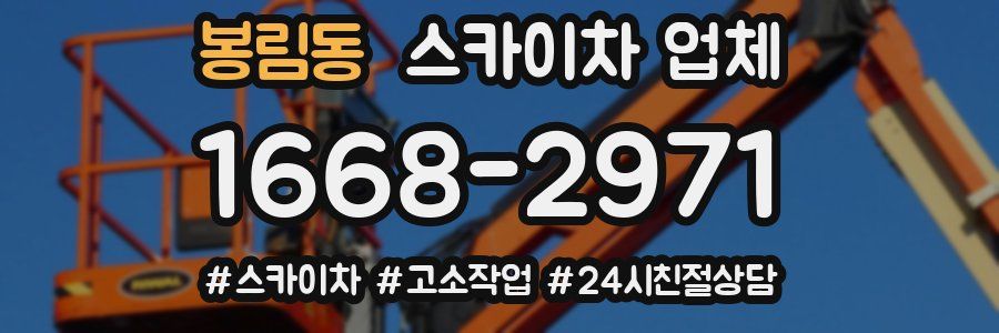 봉림동 스카이차 업체