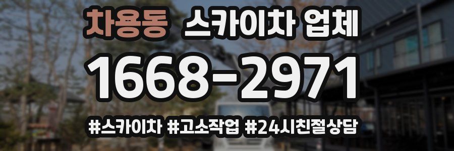 차용동 스카이차 업체