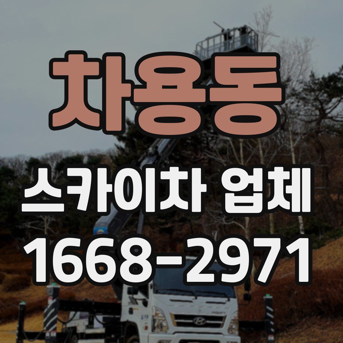 차용동 스카이차 업체
