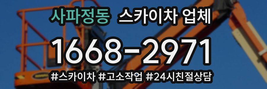 사파정동 스카이차 업체