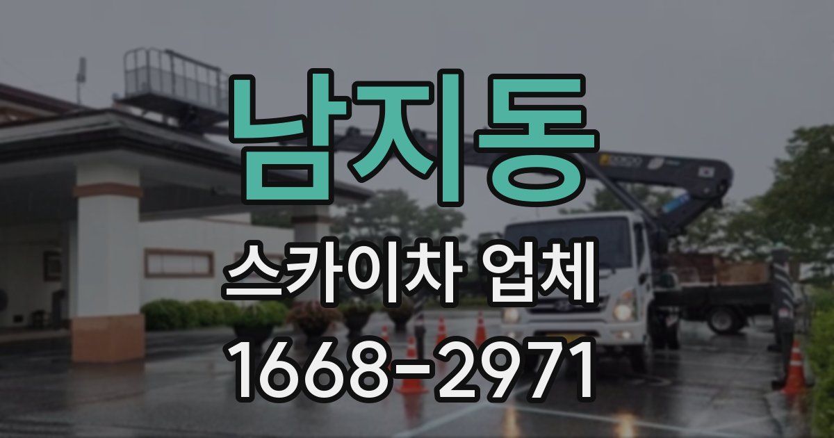 남지동 스카이차 업체