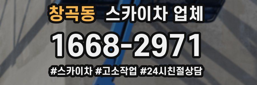 창곡동 스카이차 업체
