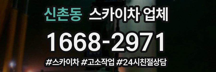 신촌동 스카이차 업체