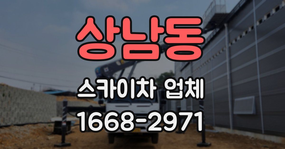 상남동 스카이차 업체