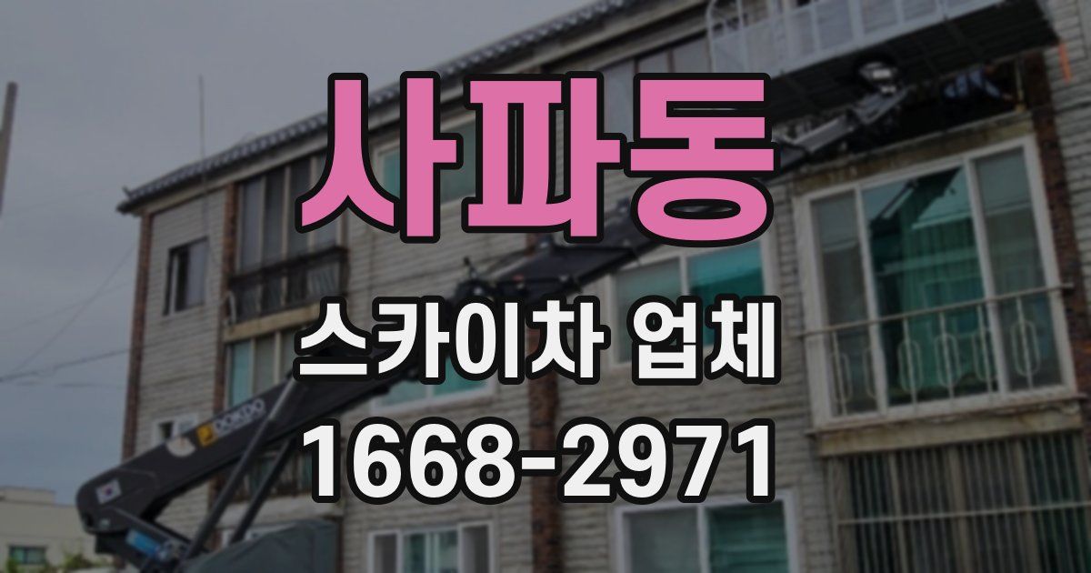 사파동 스카이차 업체