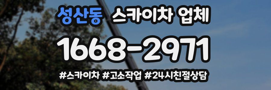 성산동 스카이차 업체