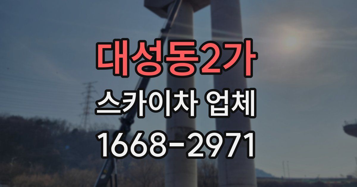 대성동2가 스카이차 업체