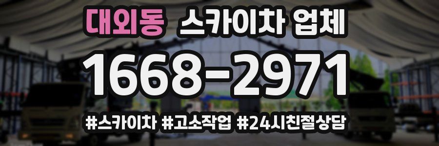대외동 스카이차 업체