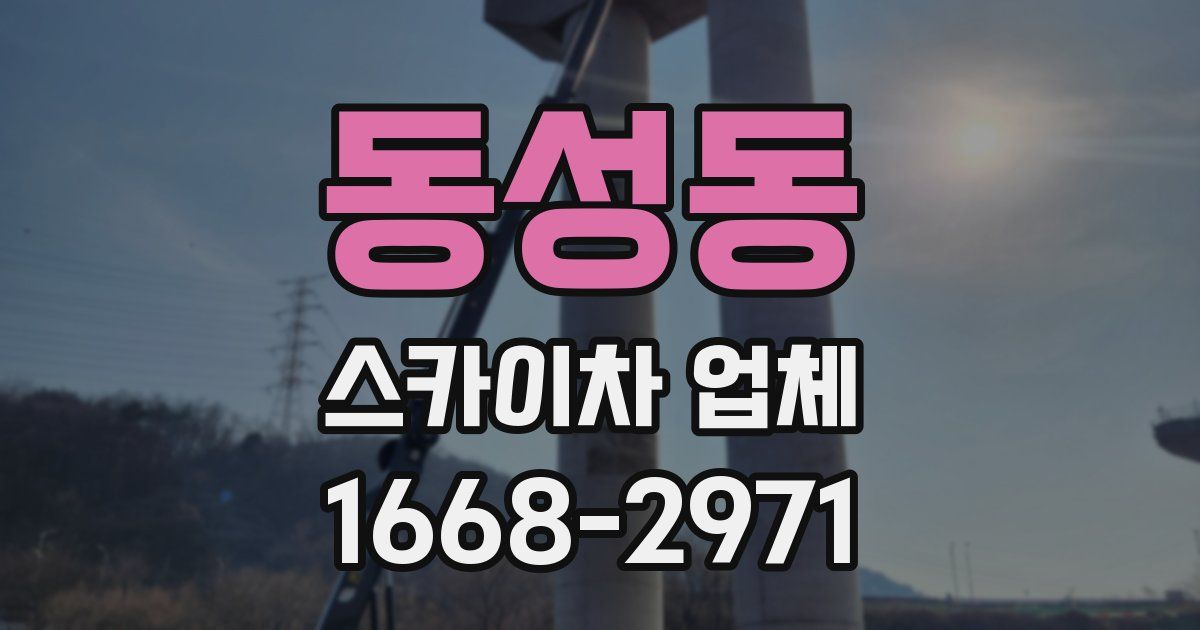 동성동 스카이차 업체