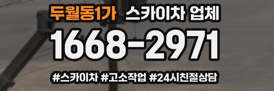 두월동1가 스카이차 업체
