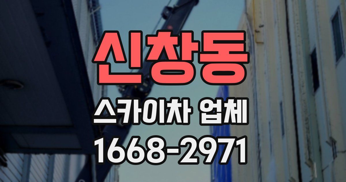 신창동 스카이차 업체