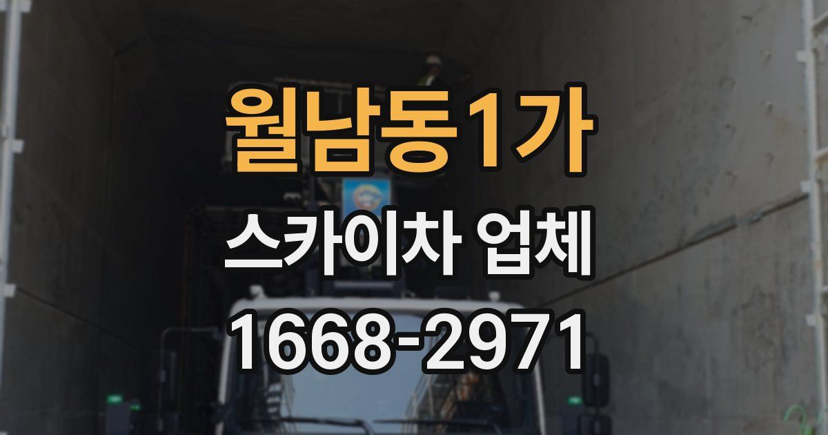 월남동1가 스카이차 업체