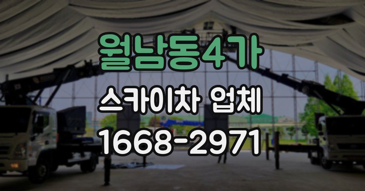 월남동4가 스카이차 업체