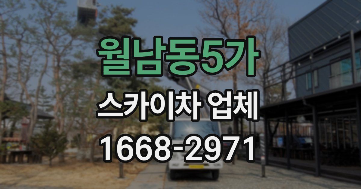 월남동5가 스카이차 업체