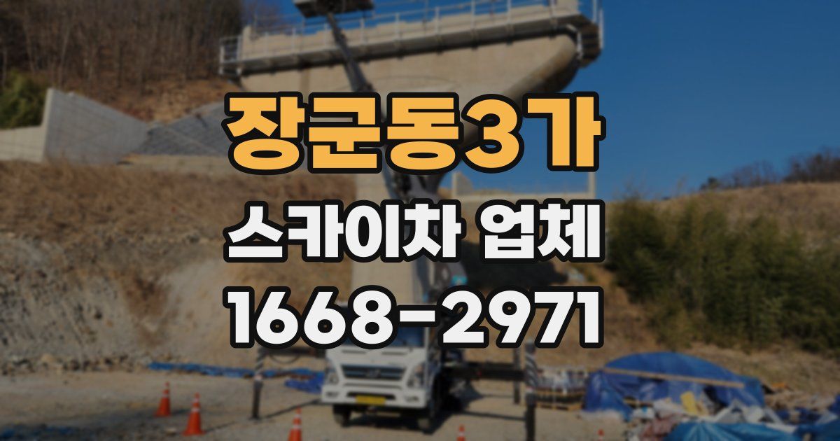 장군동3가 스카이차 업체