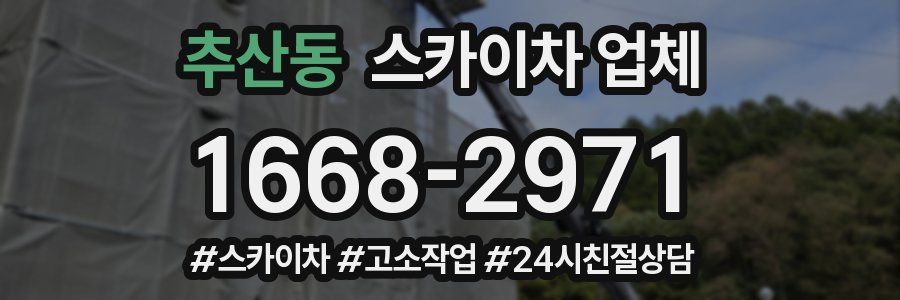 추산동 스카이차 업체