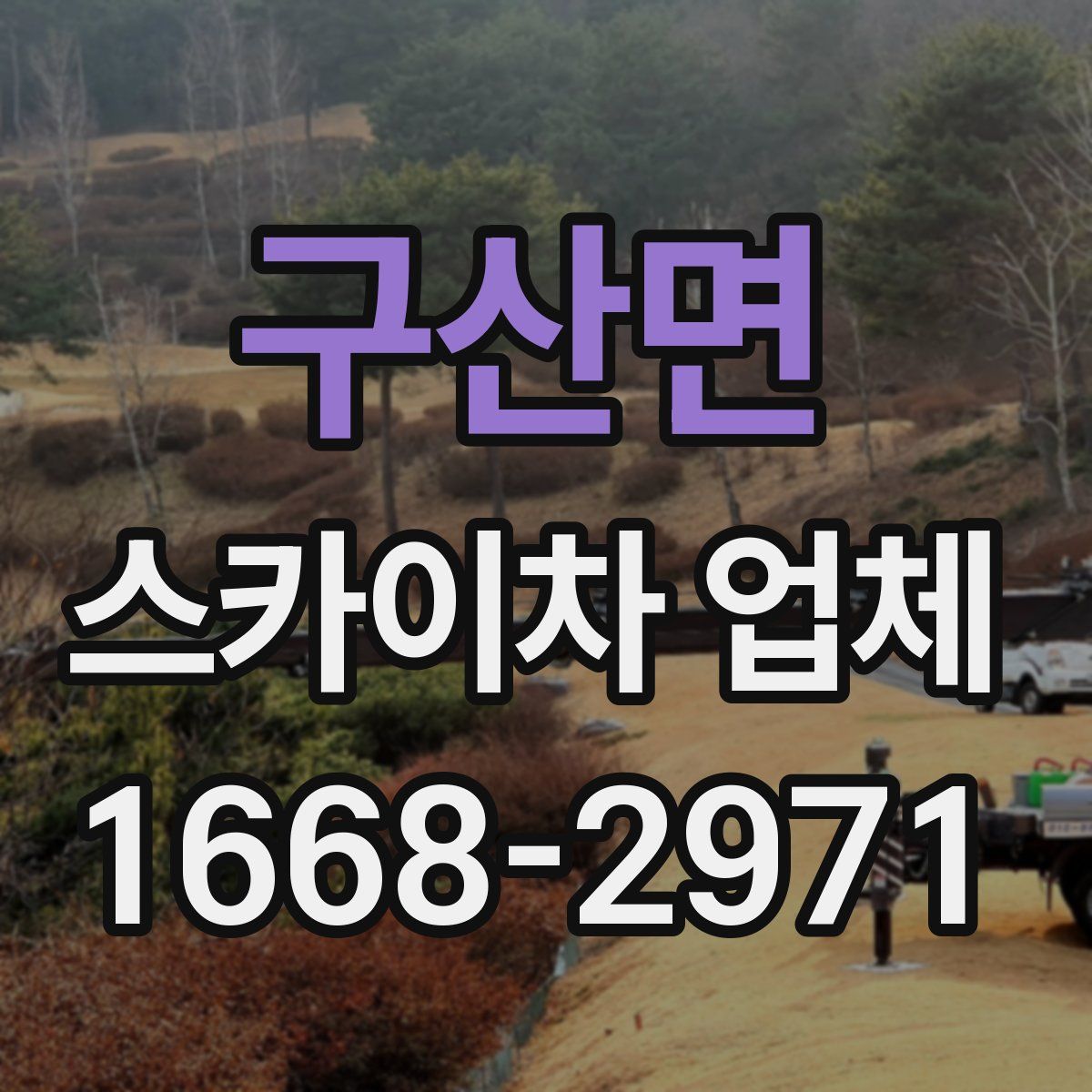 구산면 스카이차 업체