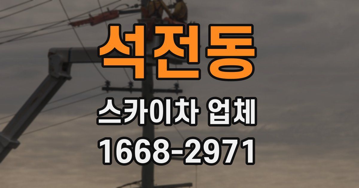 석전동 스카이차 업체